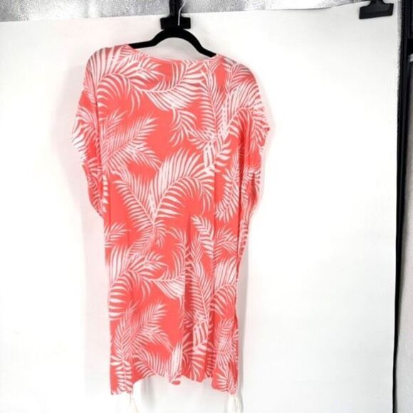 CLEOBELLA Dreamy Sunset Palm Print Bright Pink CoverUp One Size Medium Large - Picture 3 of 12